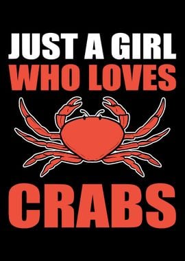 Girl loves crabs Seafood L