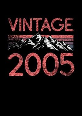 Birthday mountain Vintage