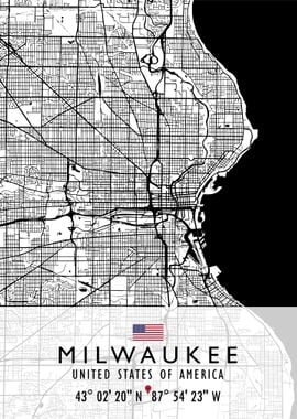 MILWAUKEE MAP USA