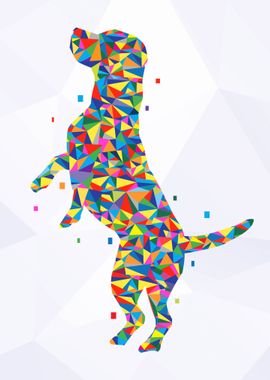 Beagle dog pop art