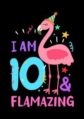 10th Birthday Flamingo