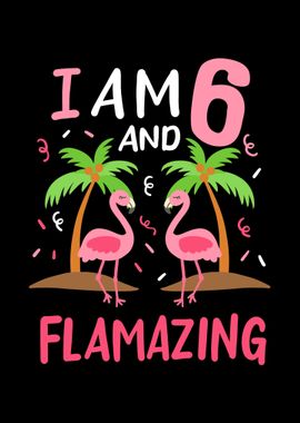 6th Birthday Flamingo