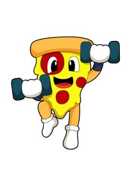 Pizza Fitness Dumbbells