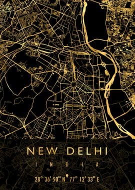 NEW DELHI MAP INDIA