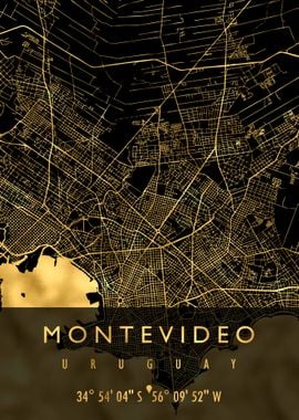 MONTEVIDEO MAP URUGUAY