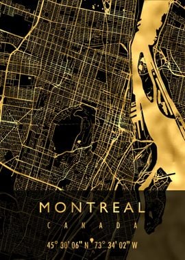 MONTREAL MAP CANADA