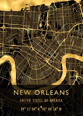 NEW ORLEANS MAP USA