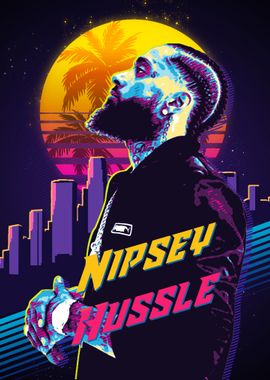 nipsey hussle retro 80s