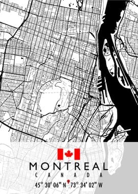 MONTREAL MAP CANADA