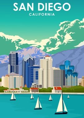 San Diego California Print