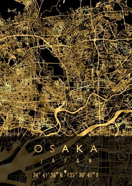 OSAKA MAP JAPAN