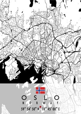 OSLO MAP NORWAY