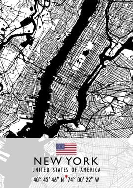 NEW YORK MAP USA