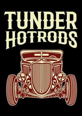 tunder hotrods poster