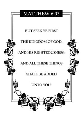 Matthew 6 33