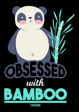 Panda bear loves bamboo