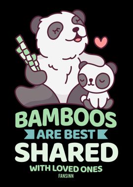 Panda bamboo friends famil