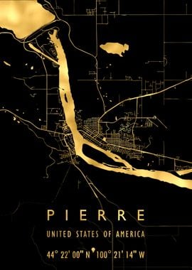 PIERRE MAP USA