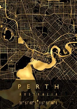 PERTH MAP AUSTRALIA