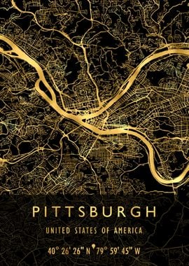 PITTSBURGH MAP USA