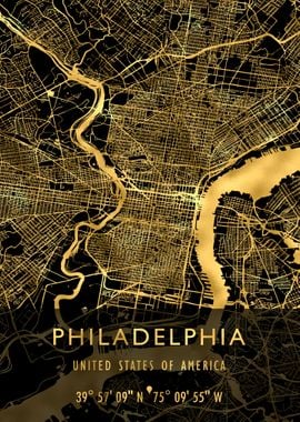 PHILADELPHIA MAP USA