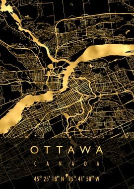 OTTAWA MAP CANADA