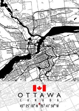 OTTAWA MAP CANADA