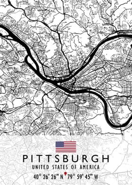 PITTSBURGH MAP USA