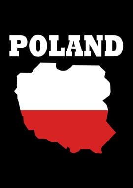 Poland Map Flag