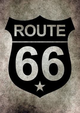 Route 66 Retro black