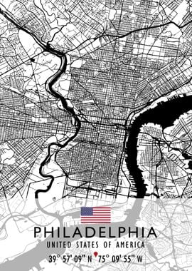 PHILADELPHIA MAP USA