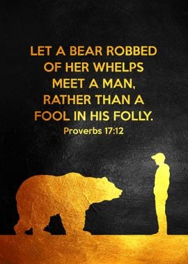 Proverbs 17 12