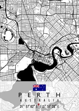 PERTH MAP AUSTRALIA