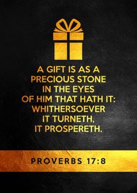 Proverbs 17 8