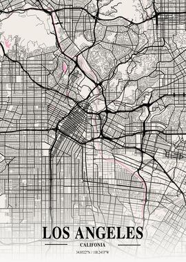 Los Angeles Neapolitan Map