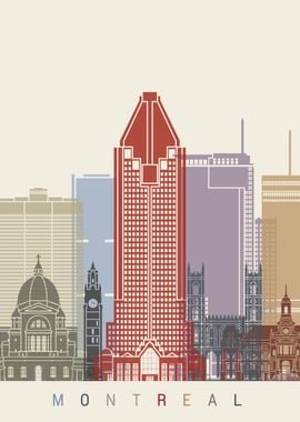 Montreal skyline poster