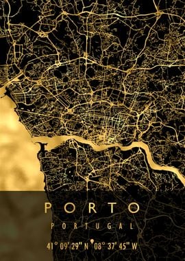 PORTO MAP PORTUGAL