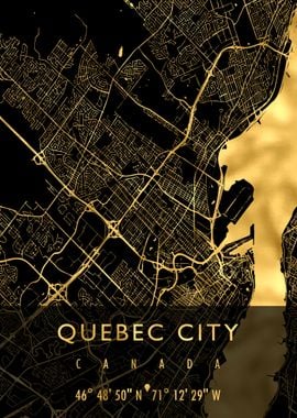 QUEBEC CITY MAP CANADA