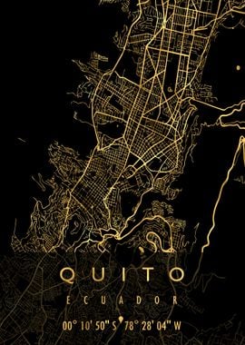 QUITO MAP ECUADOR