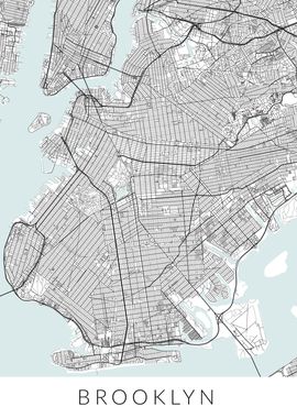 New York Brooklyn Map