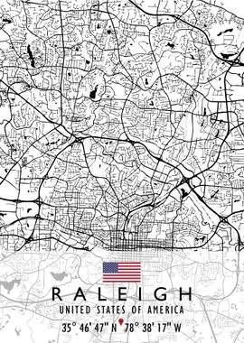 RALEIGH MAP USA