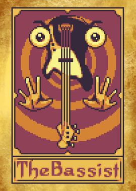 The Bassist Pixel Tarot