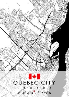 QUEBEC CITY MAP CANADA