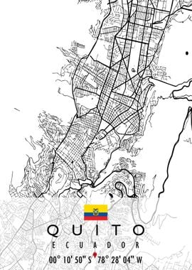 QUITO MAP ECUADOR