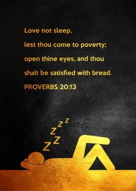 Proverbs 20:13 Hate Sleep