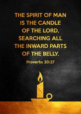 Proverbs 20:27 Candle