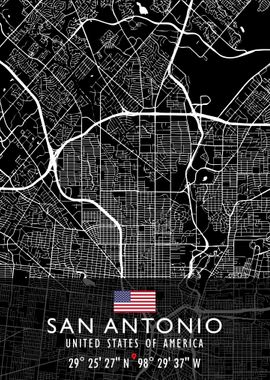 SAN ANTONIO MAP USA