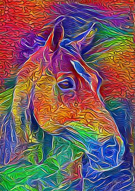 Horse Colorful