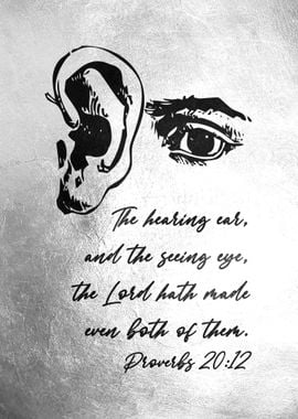 Proverbs 20:12 Ear and Eye