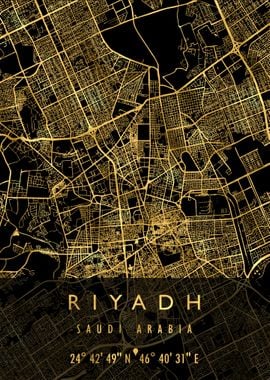 RIYADH MAP SAUDI ARABIA